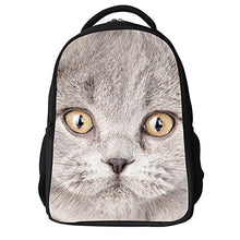 LQRUP Kids Cute Cat and Lion Face Printing Childrens School Backpacks