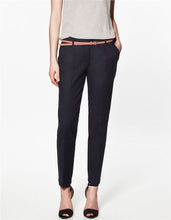 FinalFit Pencil Casual Pants Women, Spring Summer&Autumn Trousers With Belt
women