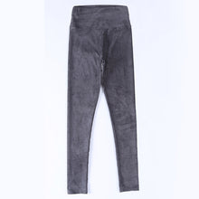 2016 spring suede leather women pants high waist large elastic slim retro leather suede pants for women
women