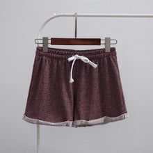 Tangada Fashion 2017 Summer Women Shorts Elastic Waist Tunic Drawstring Elegant Beach Pocket Cuffs Casual Brand Shorts Female
women