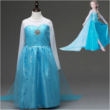New Elsa dress long sleeve girl costume snow white party dress Anna girls clothes vestidos infantis Congelados disfraz princesa
kids