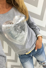 2017 Fashion Autumn t shirt women heart sequin top round neck heart shape blusa long sleeve woman shirts tops ladies tshirts tee
women