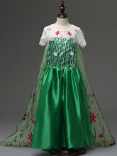 New Elsa dress long sleeve girl costume snow white party dress Anna girls clothes vestidos infantis Congelados disfraz princesa
kids