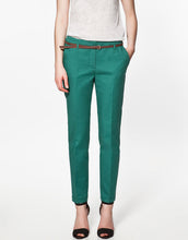 FinalFit Pencil Casual Pants Women, Spring Summer&Autumn Trousers With Belt
women