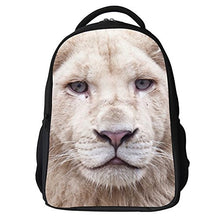 LQRUP Kids Cute Cat and Lion Face Printing Childrens School Backpacks