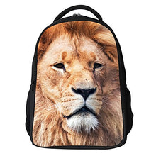 LQRUP Kids Cute Cat and Lion Face Printing Childrens School Backpacks