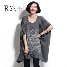 2016 Plus Size Women Clothing Summer Style 5XL 6XL Short Sleeve Soft Cotton Loose Plus Size Tunic Shirts(BelineRosa DS0016)
women