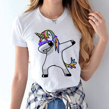 Dabbing Unicorn t-shirt Female 2017 Spring Summer Woman Fashion Tops Ladies Tee Shirts Casual Short Sleeve T-shirt Tops Tees
women