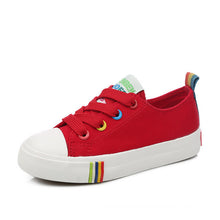 Kids Shoes For Girl Children canvas shoes boys Candy color laces 2017 Spring Autumn white sneakers children single shoes girls-kids