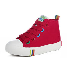 Kids Shoes For Girl Children canvas shoes boys Candy color laces 2017 Spring Autumn white sneakers children single shoes girls-kids