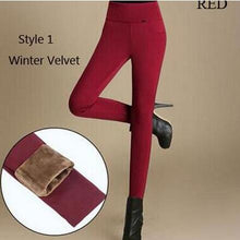 {Guoran}2017 Winter pants women Office Thick Warm Fleece High Waist pencil pants Stretch black White trousers Plus Size Leggings
women