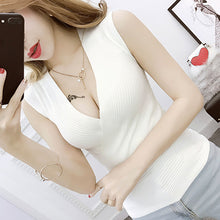 Tank Top vetement femme 11 Colors Fashion Vest Casual Sleeveless Sexy V-Neck Women Summer Korean Knitted Cotton Womens Clothes
women