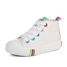 Kids Shoes For Girl Children canvas shoes boys Candy color laces 2017 Spring Autumn white sneakers children single shoes girls-kids