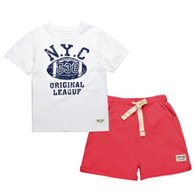 Kids Boys Clothes Sets Summer 2017 Football Print Boy Sports Suit T-shirts and Shorts set Children Clothing Cotton CF432
kids