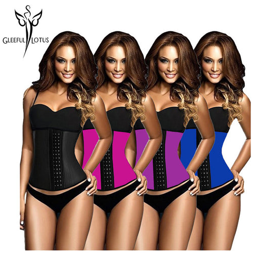 waist trainer latex modeling strap corsets steel slimming sheath belly cincher Shapewear fitness corset reduce belt girdle fajas-women